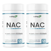 Imagem da oferta Nac 600mg 240 Cápsulas 8 Meses N-acetil L-cisteína Nutryah