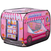 Imagem da oferta Barraca Infantil Caminhão de Sorvete Rosa Pop-Up Brinquedo Educativo de Faz de Conta para Meninas e Meninos de 2 a 6 Anos Presente de Criativo