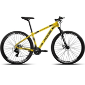 Imagem da oferta Bicicleta Aro 29 Aluminio Kairos Freio A Disco 24 Marchas Amarelo Preto