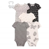 Imagem da oferta Kit Body Bebê 5 Peças Borboletas Multicor Carter's