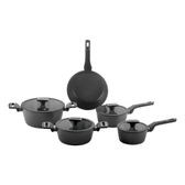 Imagem da oferta Jogo De Panelas Brinox Cerâmico 5 Pçs Carbon Ceramic Indução Cor Preto