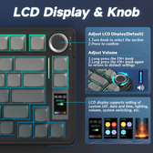 Imagem da oferta Teclado Gamer AULA S75Pro 75% com Luz RGB e Tela TFT Teclado Mecânico Hot-Swappable para Jogos e Escritório