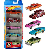 Imagem da oferta Pacote 5 Carros Sortidos Hot Wheels Mattel Multicor - não é possível escolher as cores