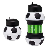 Imagem da oferta Garrafa Dobrável de Silicone Retrátil 500-ml Portátil Infantil Futebol garrafa de esportes Ar Livre infantil