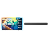 Imagem da oferta PHILIPS, Smart TV Ambilight 55" 4K, 55PUG810078 + PHILIPS, Soundbar, TAB4000, Aparelho de Áudio para TV com Bluetooth, HDMI ARC e USB