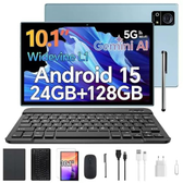 Imagem da oferta Tablet S7P Android 15 10.1 Polegadas IPS Full HD 24GB RAM(12GB+12GB Expansão) 128GB ROM Processador A523 Câmera 13MP+