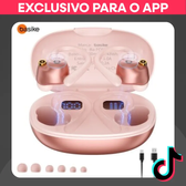 Imagem da oferta Basike Fone Bluetooth Esportivo com Gancho Auricular | 50H de Bateria ENC Graves Potentes e IPX5 | Ideal para Academia