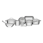 Imagem da oferta Jogo De Panelas Tramontina Inox Allegra 7 Peças + Pegador