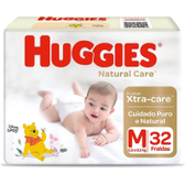 Imagem da oferta Fralda Huggies Natural Care M - 32 Unidades