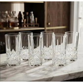 Imagem da oferta Jogo 6 Copos Vidro 370ml Premium Sofisticado