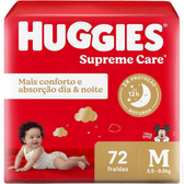 Imagem da oferta Huggies Fralda Supreme Care M 72 Un