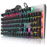 Imagem da oferta Teclado Philips Luminoso Mecânico Usb SPK-8404