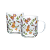 Imagem da oferta LYOR - Conjunto 2 Canecas Amor e Flor 220ml Vidro