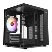 Imagem da oferta Gabinete Gamer Aquário Pichau Atom, Mini-Tower, Lateral de Vidro, Com 1 Fan, Preto