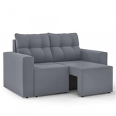 Imagem da oferta Sofá 3 Lugares Luizzi Magnum Retrátil em Veludo 160 cm de largura