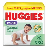 Imagem da oferta Fralda Huggies Natural Care Roupinha XXG 52 unidades