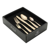 Imagem da oferta Faqueiro 30 Peças Aço Inox Pisa Dourado - Wolff