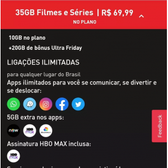Imagem da oferta Plano Claro Controle 35GB + HBO Max + 6 Meses de Discovery+ e Claro Música