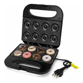 Imagem da oferta Maquina De Mini Donuts 110v 750w Antiaderente 8 Cavidades Preto