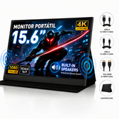 Imagem da oferta Portable Monitor 15.6 inch FHD IPS 1080P 4k Screen Type-C HDMI Plug and Play for Laptop PC Phone Mac