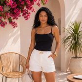 Imagem da oferta Blusa Regata Feminina Alça Fina Blusinha Basica Lisa Casual