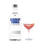 Imagem da oferta Vodka Absolut Regular 750ml + Taça Drinkability