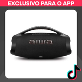 Imagem da oferta Caixa de Som Boombox AIWA - Bluetooth 3 vias IP66 AWS-BBS-01B