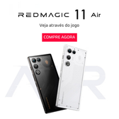 Imagem da oferta Smartphone REDMAGIC 11 Air 5G, Snapdragon 8 Elite, Tela OLED de 6,8", 144Hz, Bateria de 7000mAh, NFC – PretoBranco