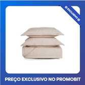 Imagem da oferta Colcha King  2 Porta Travesseiros 200 Fios Percal Terenzi Soft Rose