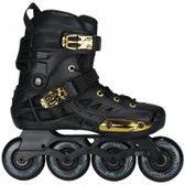 Imagem da oferta Patins Oxer Darkness Gold - In Line - Freestyle - ABEC 7 - Base de Alumínio - Adulto