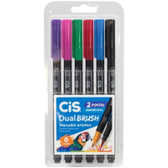 Imagem da oferta Kit Canetas CIS Brush Cores Básicas - 6 Canetas