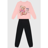 Imagem da oferta Conjunto Infantil Brandili Estampa Ursinho Rosa