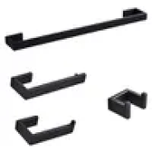 Imagem da oferta Kit Acessórios 4 Peças Inox 304 Preto