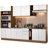 Imagem da oferta Armário de Cozinha Completa 290cm Rustic/Branco Stella Madesa 01