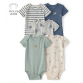 Imagem da oferta Kit Body Bebê 5 Peças Bichinhos Multicor Carter's