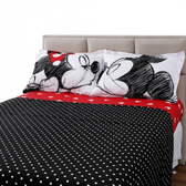 Imagem da oferta Jogo de Cama Queen Mickey e Minnie Kiss Percal 180 Fios 4 Peças 100% Algodão - Casa e Conforto + Disney