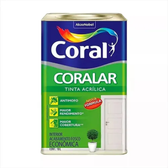 Imagem da oferta Latex acrílica tinta coral anti mofo branco 18l coralar branco fosco