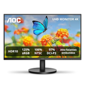 Imagem da oferta Monitor AOC 27" 4K IPS 106% NTSC 97% DCI-P3 Speakers U27B3A