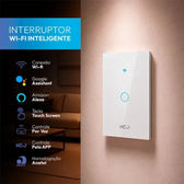 Imagem da oferta Interruptor Smart Inteligente Wi-fi 2.4 GHz Alexa google 1 Botão 4x2 Bivolt Branco Cod: 291990356 Neo Avant