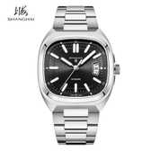 Imagem da oferta Relógio Vintage Shanghai Automático Masculino Quadrado 39mm com Data Relógio Mecânico em Aço Inoxidável 316L Rel