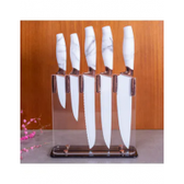 Imagem da oferta Jogo de Facas Marmore com Base 6 peças Inox - Havan