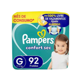 Imagem da oferta Fralda Pampers Confort Sec G com 92 Unidades