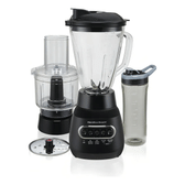 Imagem da oferta Multiblend® 3 Em 1 Hamilton Beach Liquidificador Jarra de Vidro 1,5L Processador 800W Potência Multi Uso Cor Preto Com Copo To Go Função Pulsar Tritur