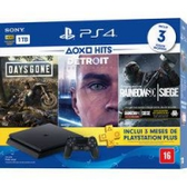 Imagem da oferta Console Playstation 4 Slim 1TB Hits Bundle 5 + Controle Dualchock 4 - PS4