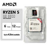 Imagem da oferta Processador Amd Ryzen 5 5500, 6-Core, 12-Threads, 3.6GHz (4.2GHz Turbo), Cache 19Mb, Am4 Novo SCaixa