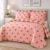 Imagem da oferta Kit Colcha Bouti Casal Dupla Face com Viés