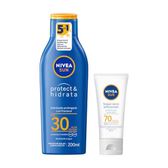Imagem da oferta Protetor Solar Corporal E Facial Nivea, Kit Com 2 Unidades