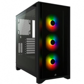 Imagem da oferta Gabinete Gamer Corsair iCUE 4000X RGB Mid-Tower ATX Lateral e Frontal em Vidro Temperado Com FAN Preto - CC-9011204-WW