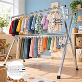 Imagem da oferta Varal De Chão Roupas Dobrável Grande Aço Inoxidável Hikuca