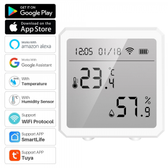 Imagem da oferta Sensor de Temperatura e Umidade Tuya Wifi Elivco - Alexa e Google
